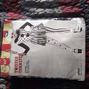 Spirit Halloween costume clown twisted trickster. Adult medium.large 10-14